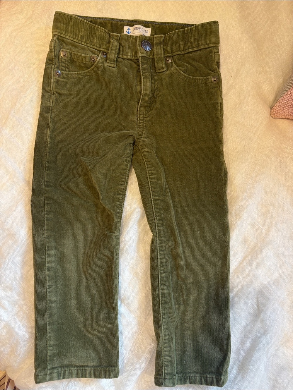 Crewcuts Olive Corduroy Kids Pants